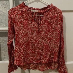 Rouge Speckled Blouse